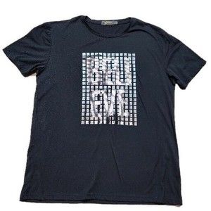 Recess Womens Black Short Sleeve Shirt XL